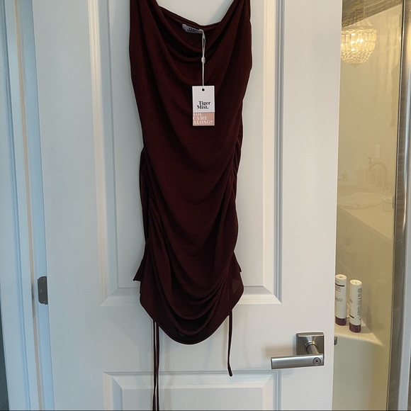 Tiger Mist Porto Dress in Chocolate *Brand New* Size M - Picture 3 of 4